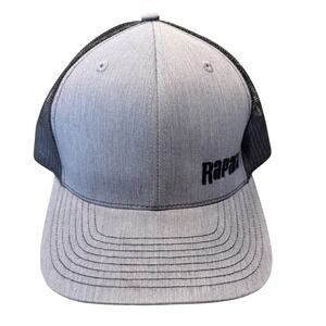 Rapala Fishing Trucker Hat Richardson Style 112 Grey Black Mesh Snapback Cap